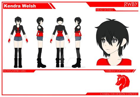 Rwby Oc Kendra Welsh Character Sheet By Shadeofgrimm On Deviantart