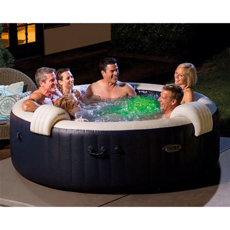 Intex Purespa Plus Inflatable Bubble Jet Hot Tub Slip Resistant Seat 2 Pack Reviews