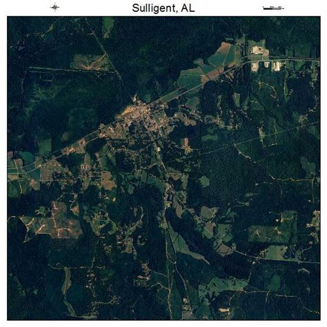 Aerial Photography Map of Sulligent, AL Alabama