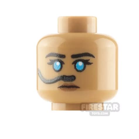 Firestar Custom Printed Minifigure Head Desert Companion Neutral And Breathing