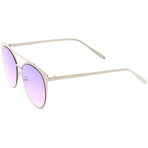 Womens Oversize Laser Cut Cat Eye Sunglasses Zerouv