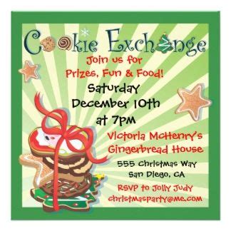 A Christmas Cookie Exchange Party Flyer