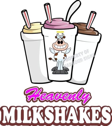 Milkshakes Decal 14 Ice Cream Concession Trailer Truck Food Sign Vinyl Sticker Harboursigns