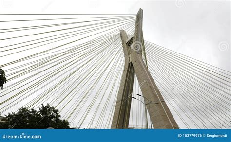 Sao Paulo Estaiada Bridge Brazil Royalty Free Stock Photo