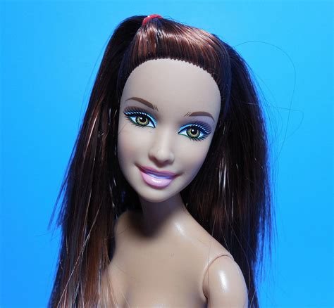 Barbie Articulated Nude Fashionistas Teresa Doll Brunette Brown Eyes Ooak D