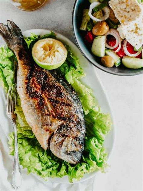 Greek Oven Baked Sea Bream Recipe Tsipoura Real Greek Recipes