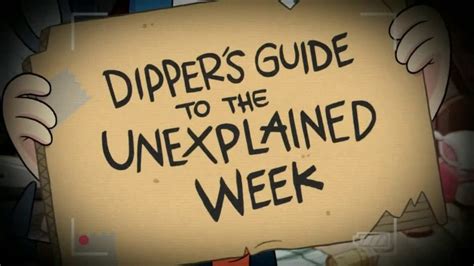 Gravity Falls Dipper S Guide To The Unexplained Week Preview YouTube