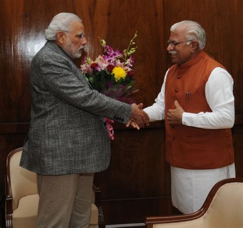 Cm Of Haryana Shri Manohar Lal Khattar Called On Pm Modi