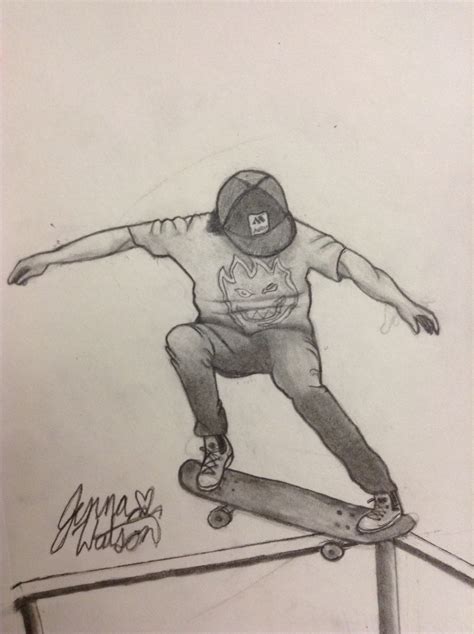 The best free Skateboarder drawing images. Download from 30 free ...