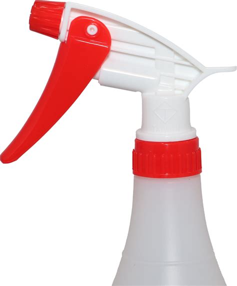 Red White Trigger Sprayer Distinctive Details