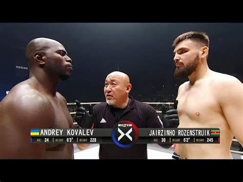 Jairzinho Rozenstruik Vs Andrey Kovalev Mma Fight Hd Youtube