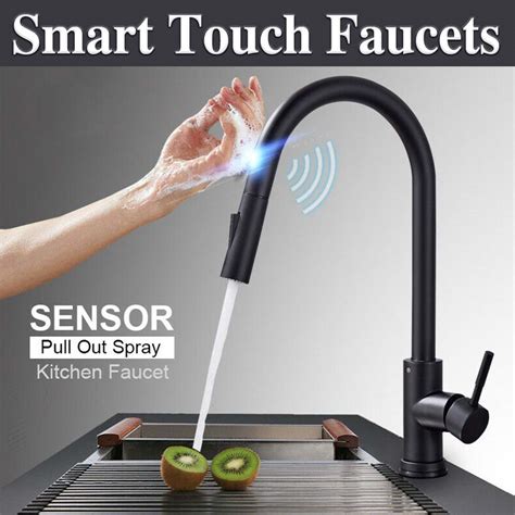 Faucets Smart Touch Crane Sensor Home Kitchen Water Tap Sink Mixer Rotate Touch Faucet Sensor