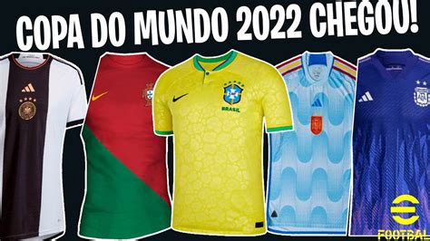 Os Uniformes Mais Bonitos Da Copa Do Mundo Efootball Mobile Youtube