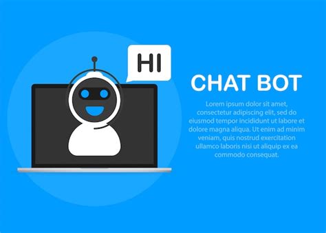 Chatbot Symbolkonzept Chatbot Oder Chatterbot Premium Vektor