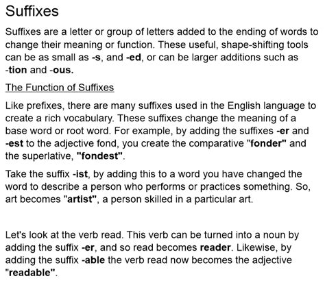 Suffixes Y Ly Ful Less Ness Ment Diagram Quizlet