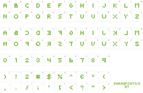 Backwards Pixelized Font Download Free