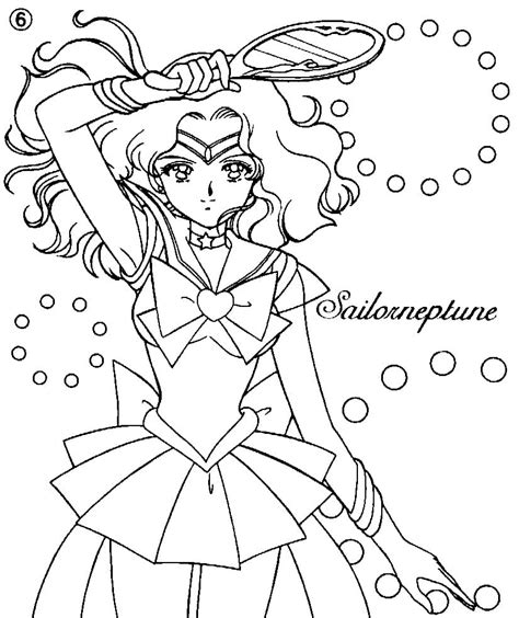 Desenhos De Sailor Neptune Para Colorir E Imprimir Colorironline