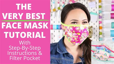 Diy Best Fabric Face Mask Step By Step Tutorial For Beginners Sweet Red Poppy Youtube