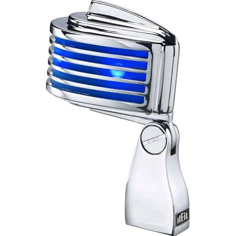 Heil Sound The Fin Dynamic Chrome Vocal Microphone Blue Leds