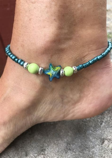 Starfish Anklet Ankle Bracelet Beach Anklet Womans Anklets Etsy