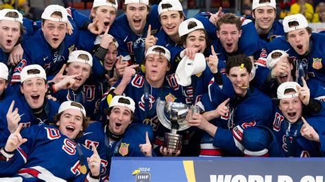 Championnat mondial de hockey junior Les États Unis remportent le