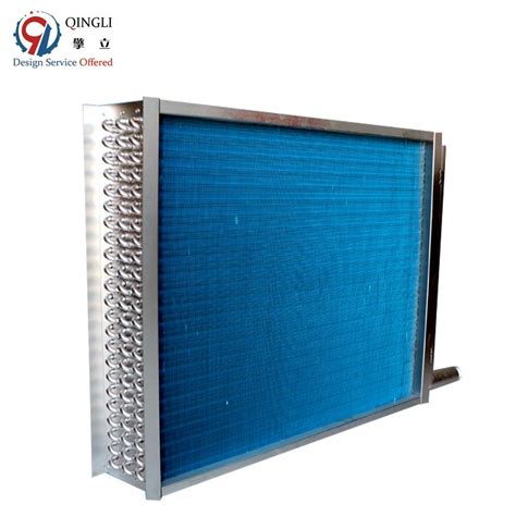 Refrigeration Copper Finned Tube Chiller Condenser And Evaporator Coil