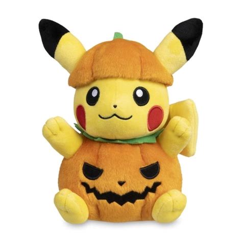 Pok Mon Tricks Treats Pikachu Wearing Pumpkin Costume Plush