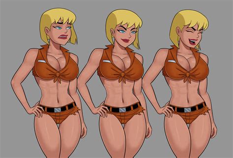 Rule 34 1girls Abs Blonde Hair Busty Cleavage Dc Dc Comics Dcau Female Female Only Fully