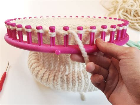 Learn To Loom Knit Double Brim Beanie Tutorial Em S Fiber Arts