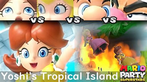 Mario Party Superstars Daisy Vs Peach Vs Mario Vs Wario In Yoshi S