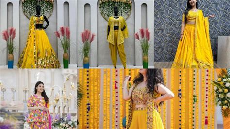 Dresses For The Haldi Ceremony Beautiful Yellow Colour Dresses Shortvideo Youtube