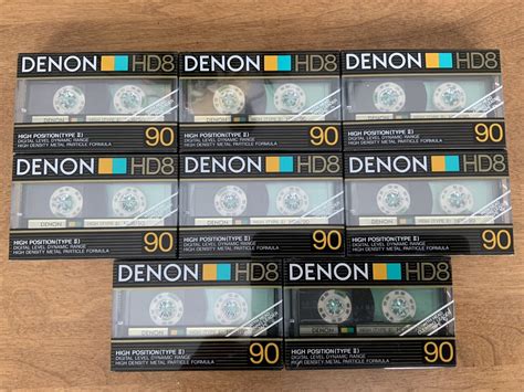 8 Sealed Denon Cassette Tapes Type Ii Hi Bias From Late 80s Ebay