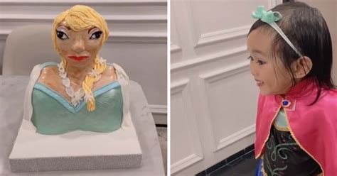 Niña Recibe Un Pastel Feo De Frozen Y Su Reacción Se Vuelve Viral