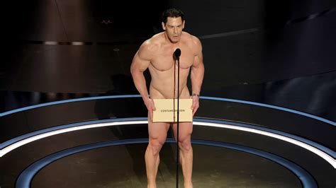 John Cena S Naked Appearance At The Oscars Took A Shot At His