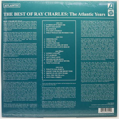 Ray Charles The Best Of Ray Charles The Atlantic Years 2LP 4980