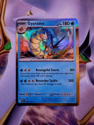 Pok Mon Tcg Gyarados Rare Holo Ebay