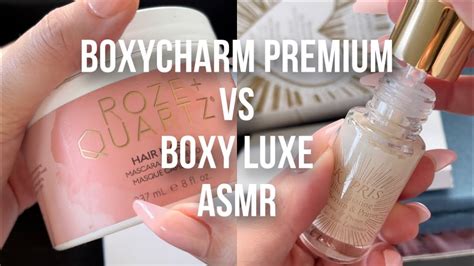 Boxycharm Premium Vs Boxy Luxe Asmr Unboxing Kerbom Youtube