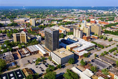 Downtown Augusta GA Skyline Aerial View Photograph By The Photourist