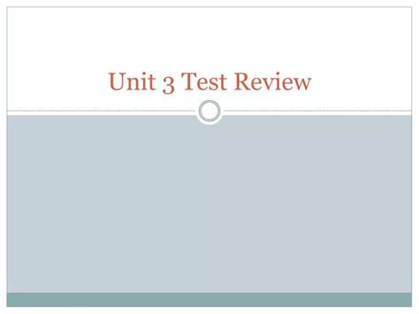 Ppt Unit 3 Test Review Powerpoint Presentation Free Download Id