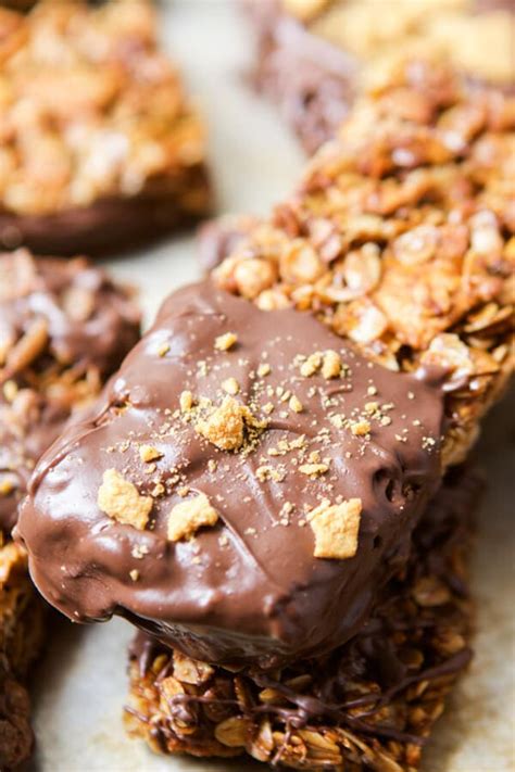 Chocolate Dipped Smores Granola Bars Oh Sweet Basil