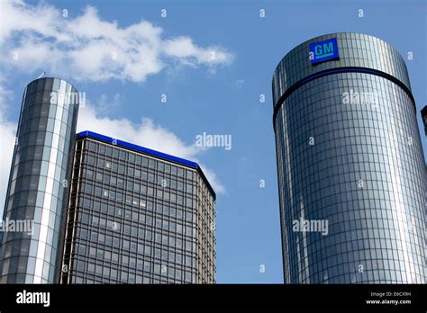 The Renaissance Center Headquarters Of General Motors Gm In Detroit