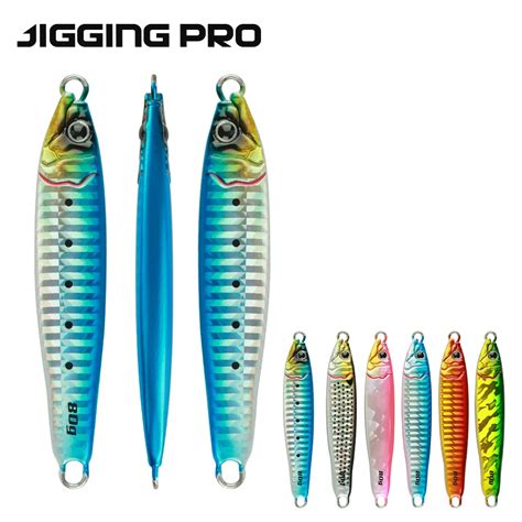 Jiggingpro 60g 80g Coso Gabarito Pesca Isca De Pesca Mar Jigs Metal Jig