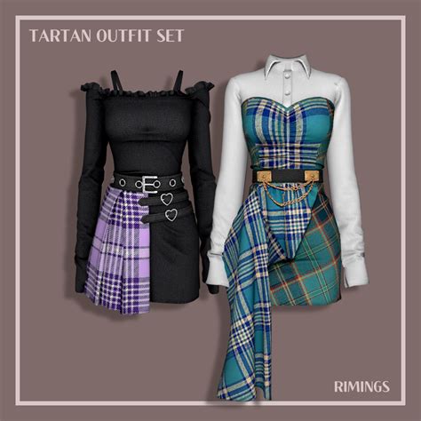 Rimings Tartan Outfit Set Artofit