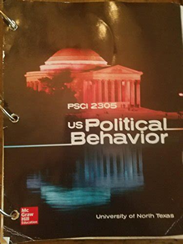 Psci 2305 Us Political Behavior Unt Course Includes We The People An Introduction To