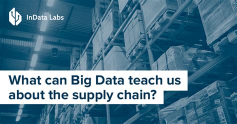 Big Data Analytics In The Supply Chain Indata Labs