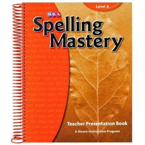 Spelling Mastery Level A Teacher Materials Edsco