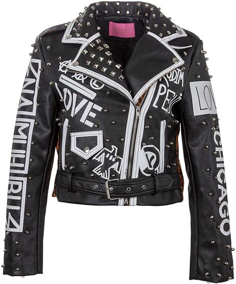 Punk Leather Jacket Women