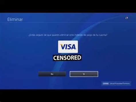 Cómo quitar la tarjeta de pago en PS4 Haras Dadinco