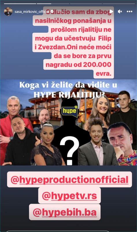 ZBOG OVOGA JE ZVEZDAN ZABRANJEN Oglasio Se Vlasnik Hype Produkcije Pa