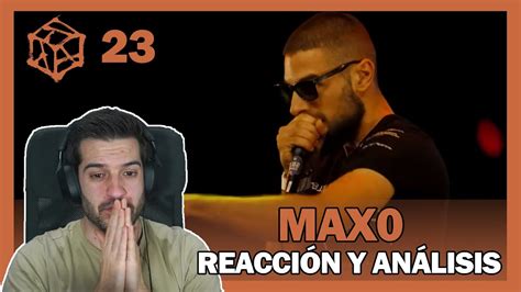 Maxo Elim Solo Gbb Reaccion Y Analisis Youtube